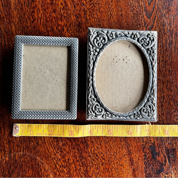 Vintage small standing frames silver Art Deco style - Picture 4 of 6